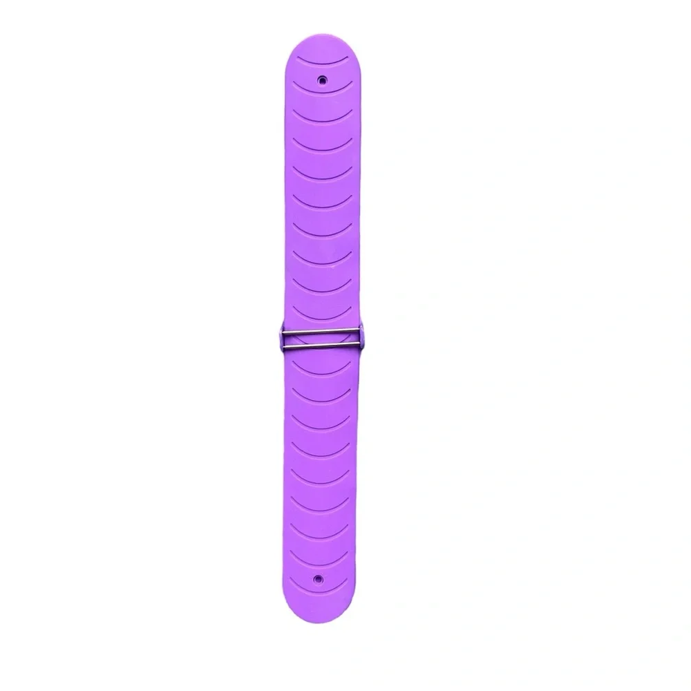 Collezio Purple Silicone Stainless Steel Back Rhinestone Slap Watch‎ Face & Band